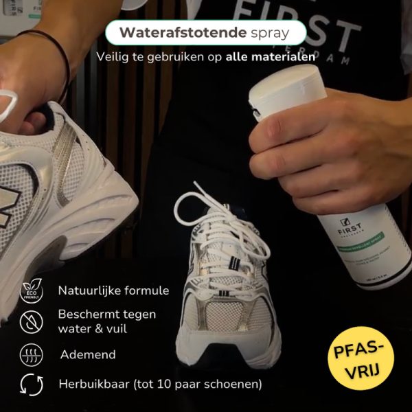 groene-schoonmaakwinkel-duurzaam-schoenenreiniger-sneakerreiniger-FirstAmsterdam-Water-en-vuil-afstotende-spray-1